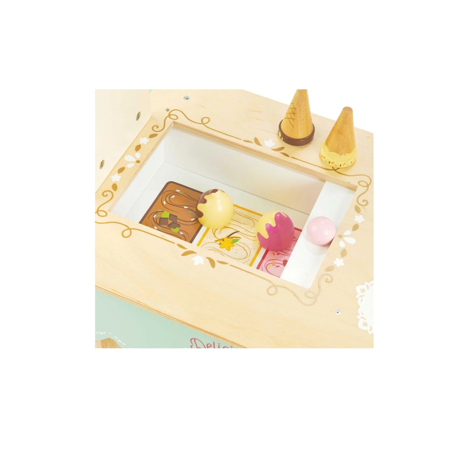 Wooden Ice Cream Trolley