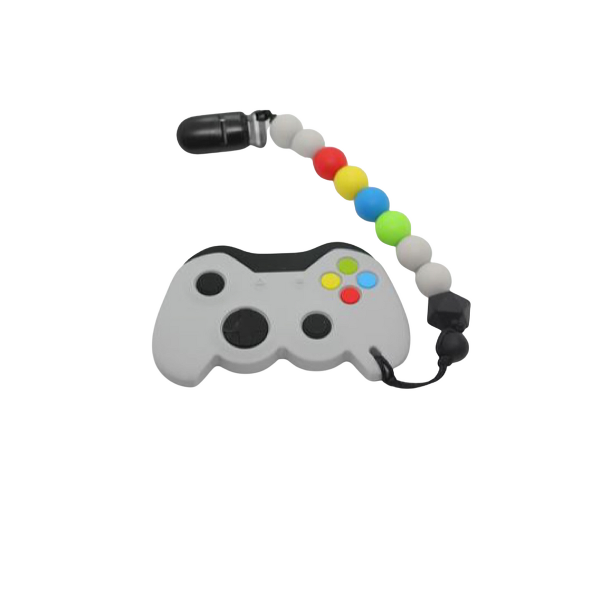 Game Controller Silicone Teether With Clip