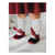 Sweet Love Pattern Mesh Knee Socks