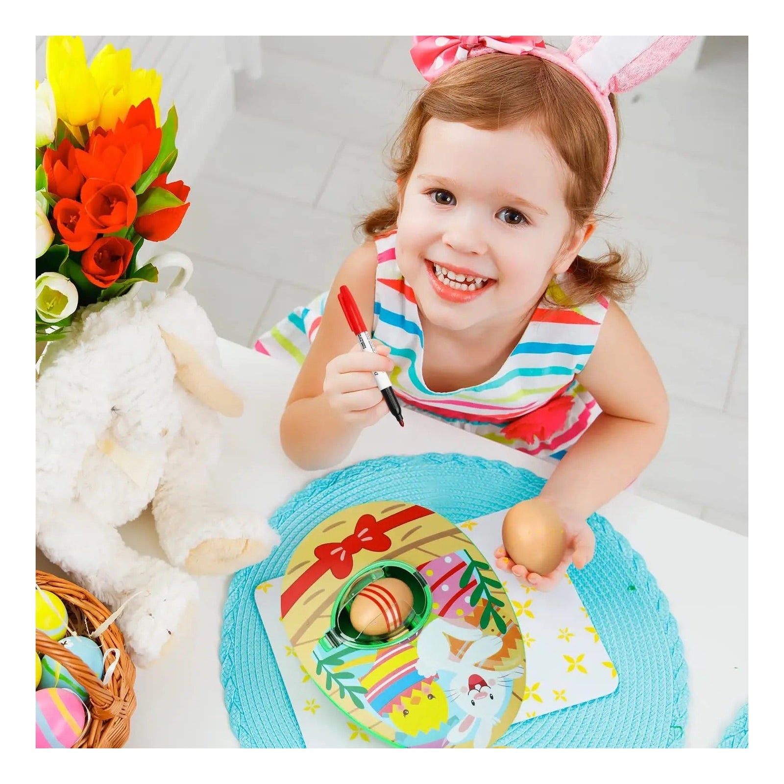 15 Pc Easter Egg Decorating Kit