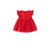 Red Sparkle Dress & Cardigan Set