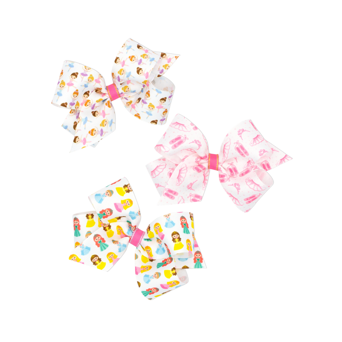 King Princess Grosgrain Print Bows