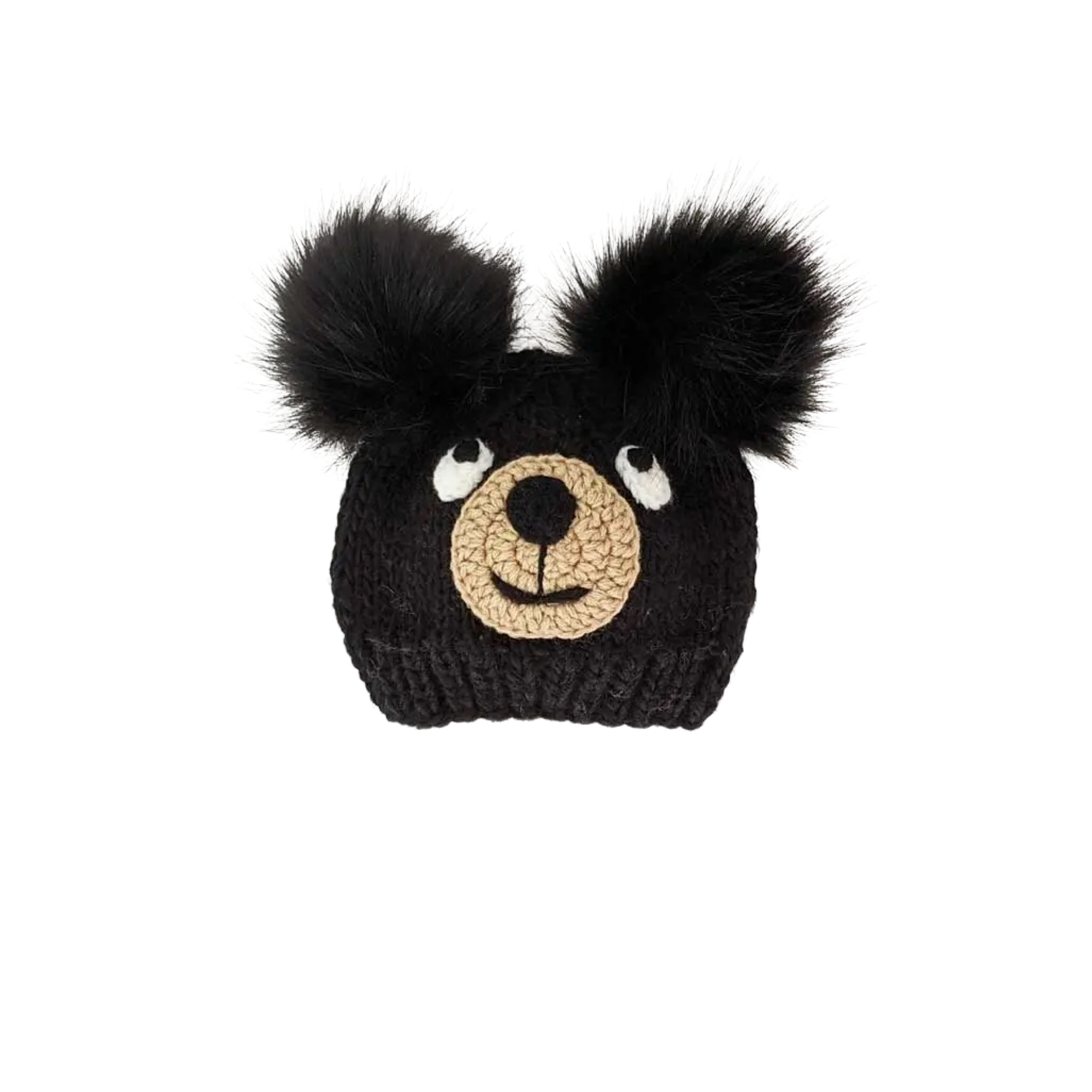 Black Bear Knit Hat - Children