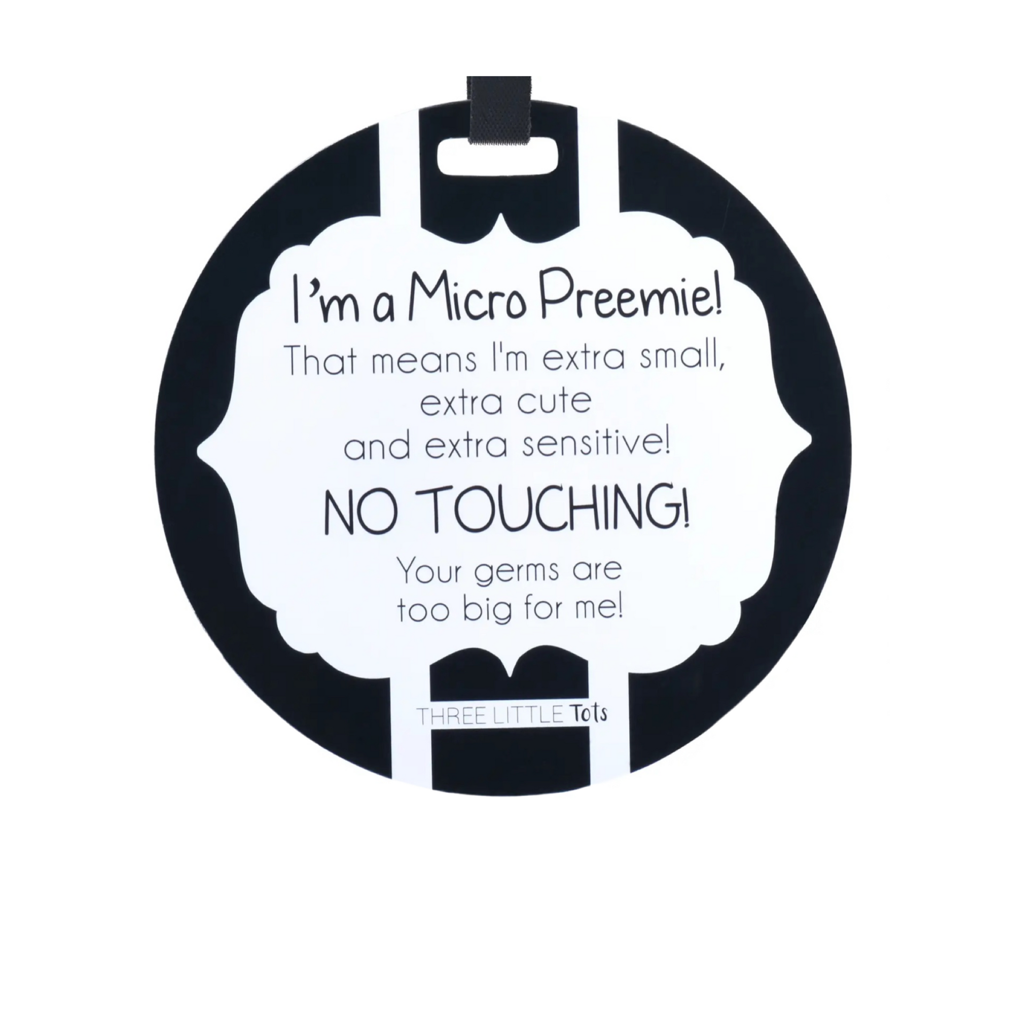 No Touching Baby Carseat and Stroller Tags