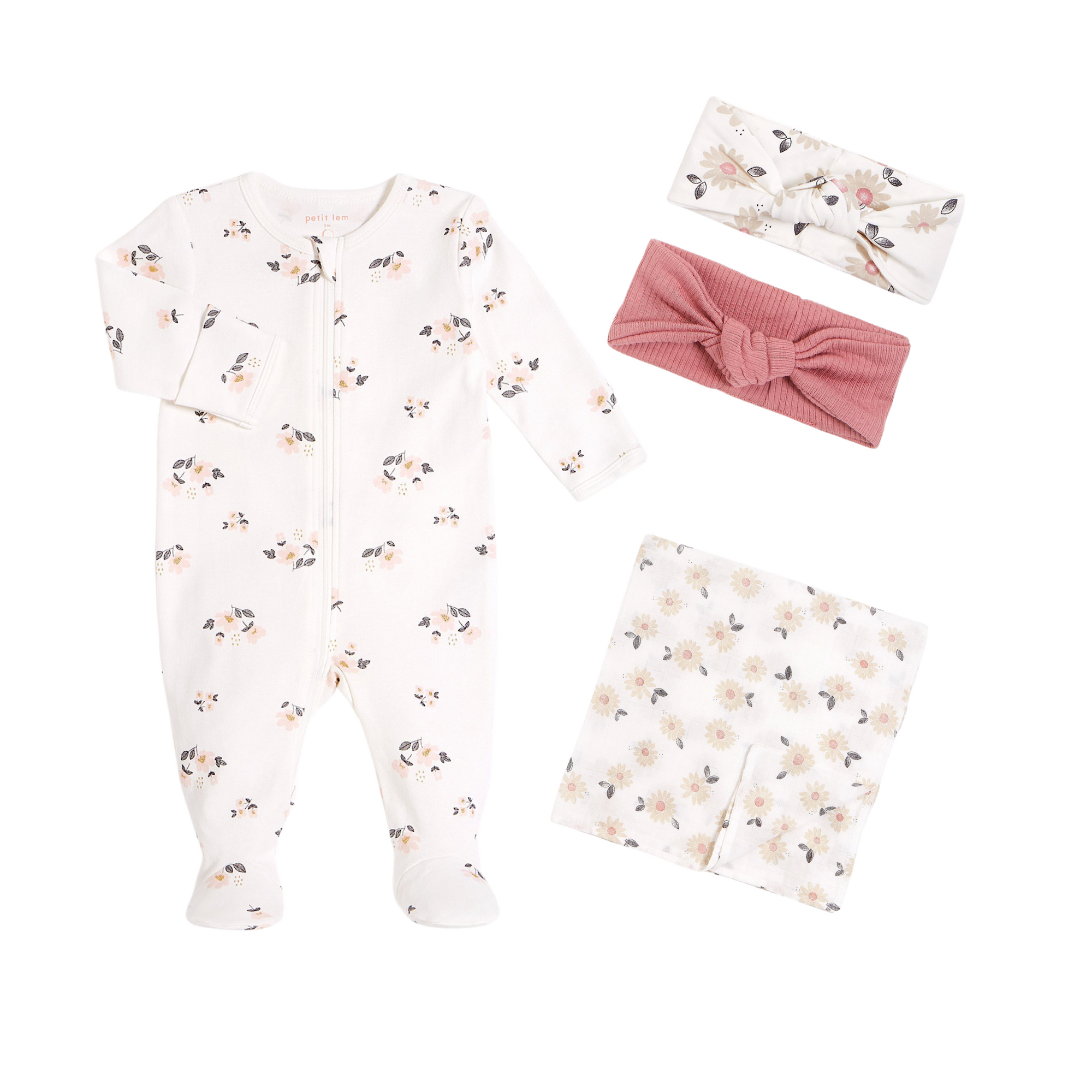 Daisy Blossoms Muslin Swaddle