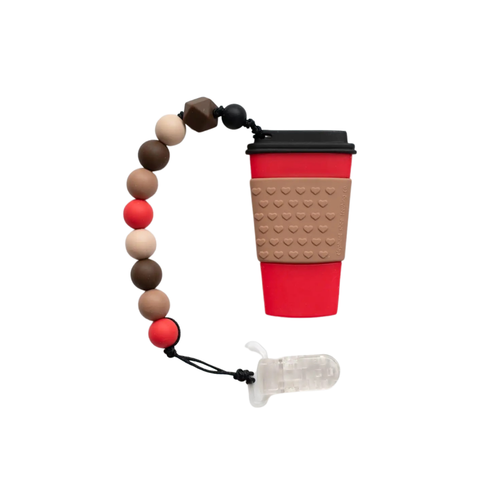 Coffee Cup Teether With Clip