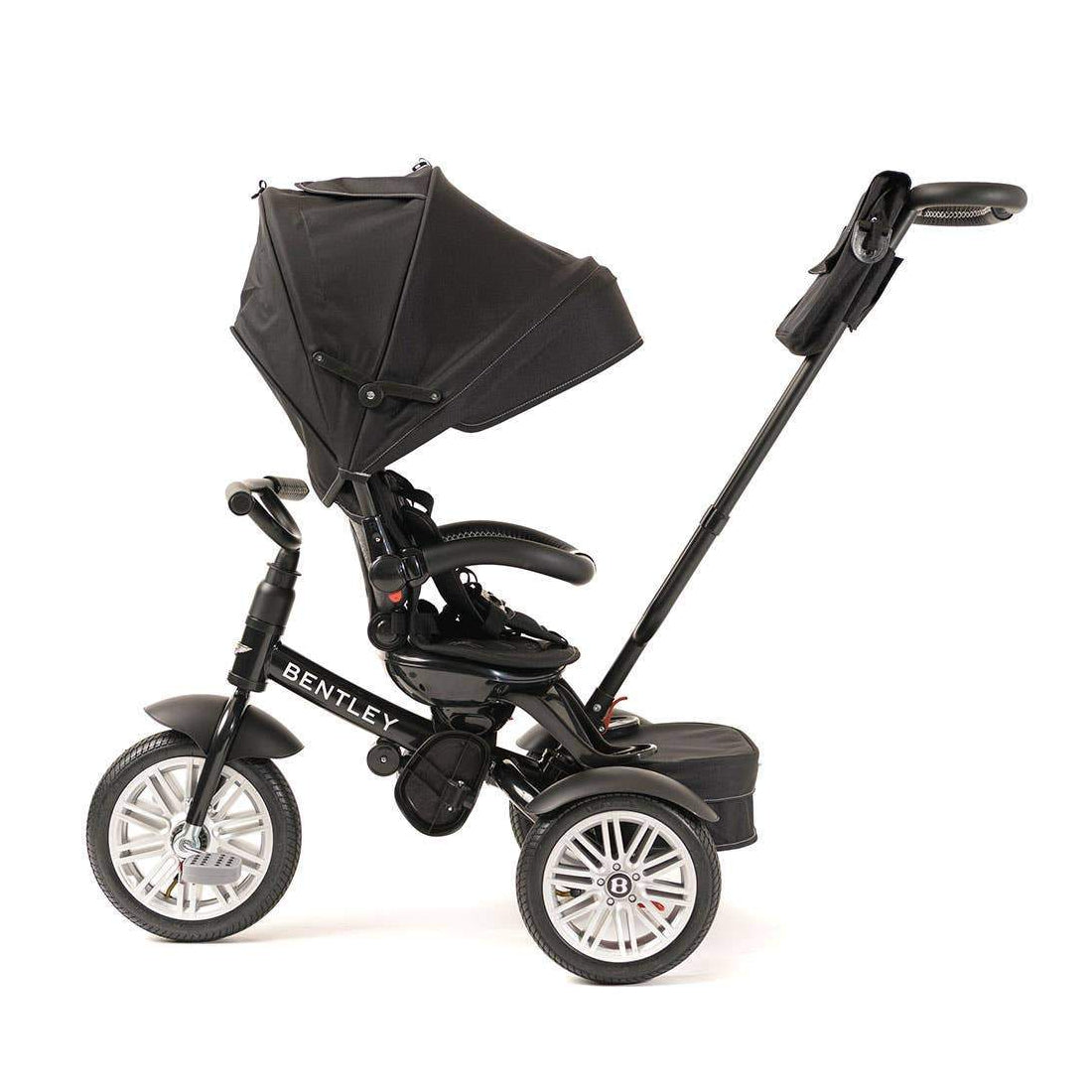 6 in 1 Black Bentley Stroller Trike