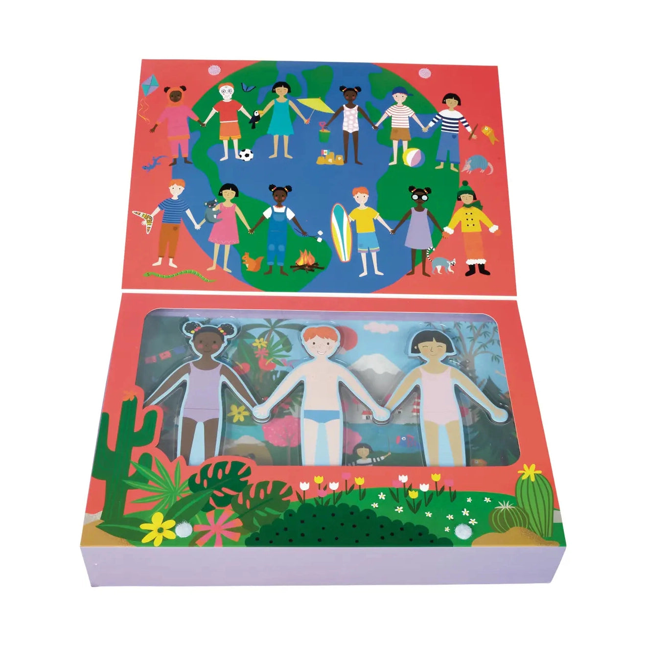 One World Wooden Magnetic Dress Up Play Scene