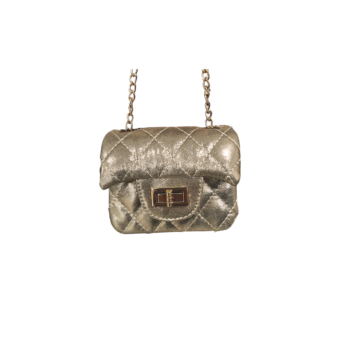 Gold Quilted Purse