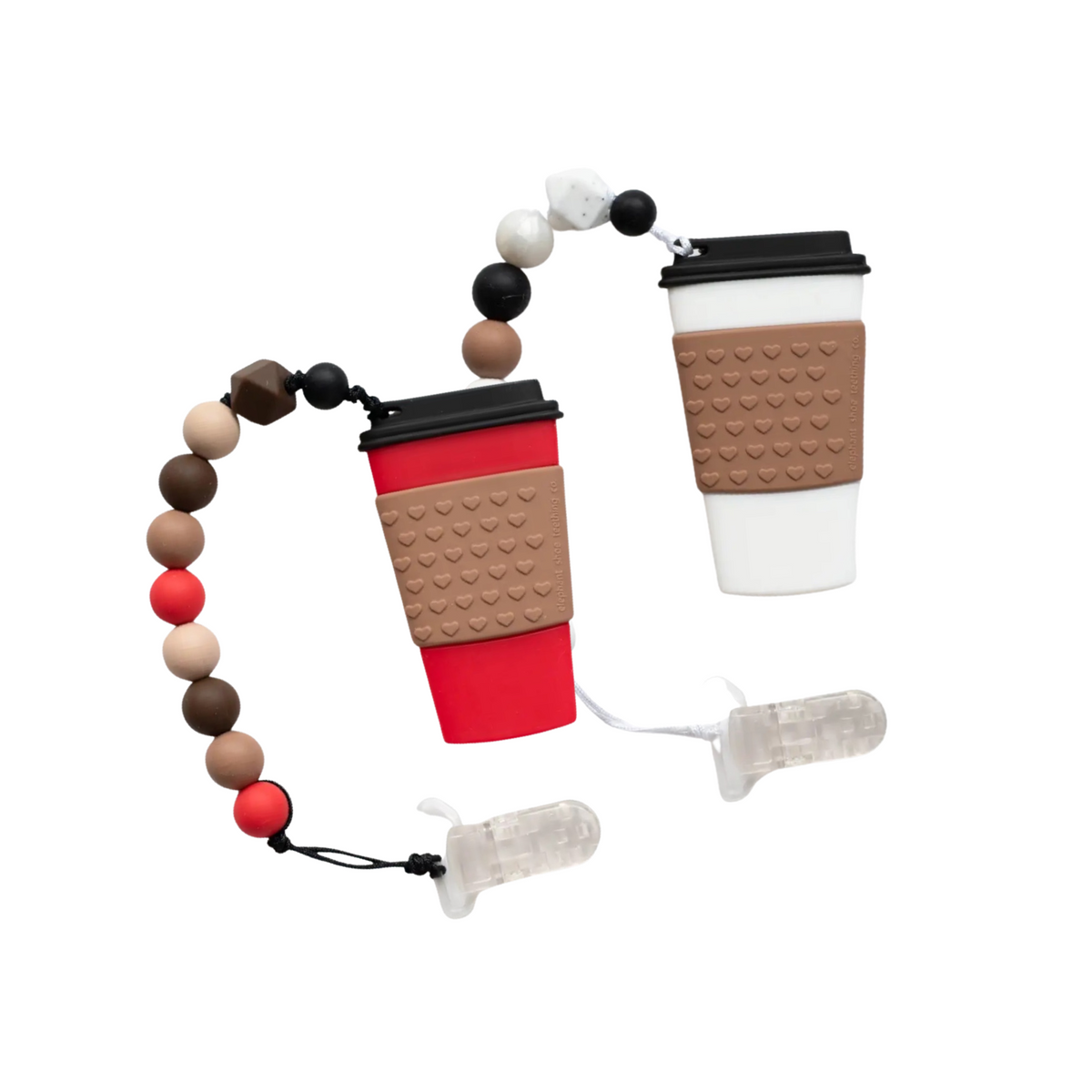 Coffee Cup Teether With Clip