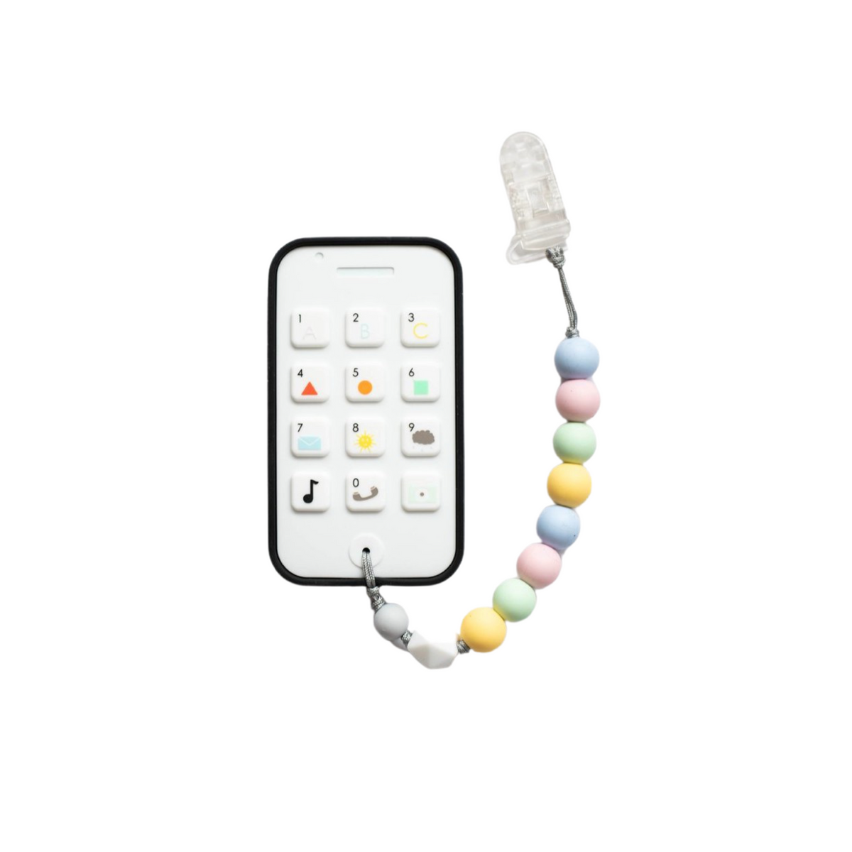 Cellphone Silicone Teether With Clip