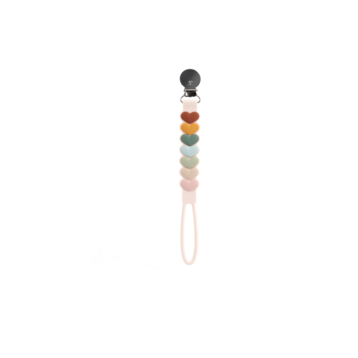 Beadless Pacifier Clip Multi Color Sweetheart