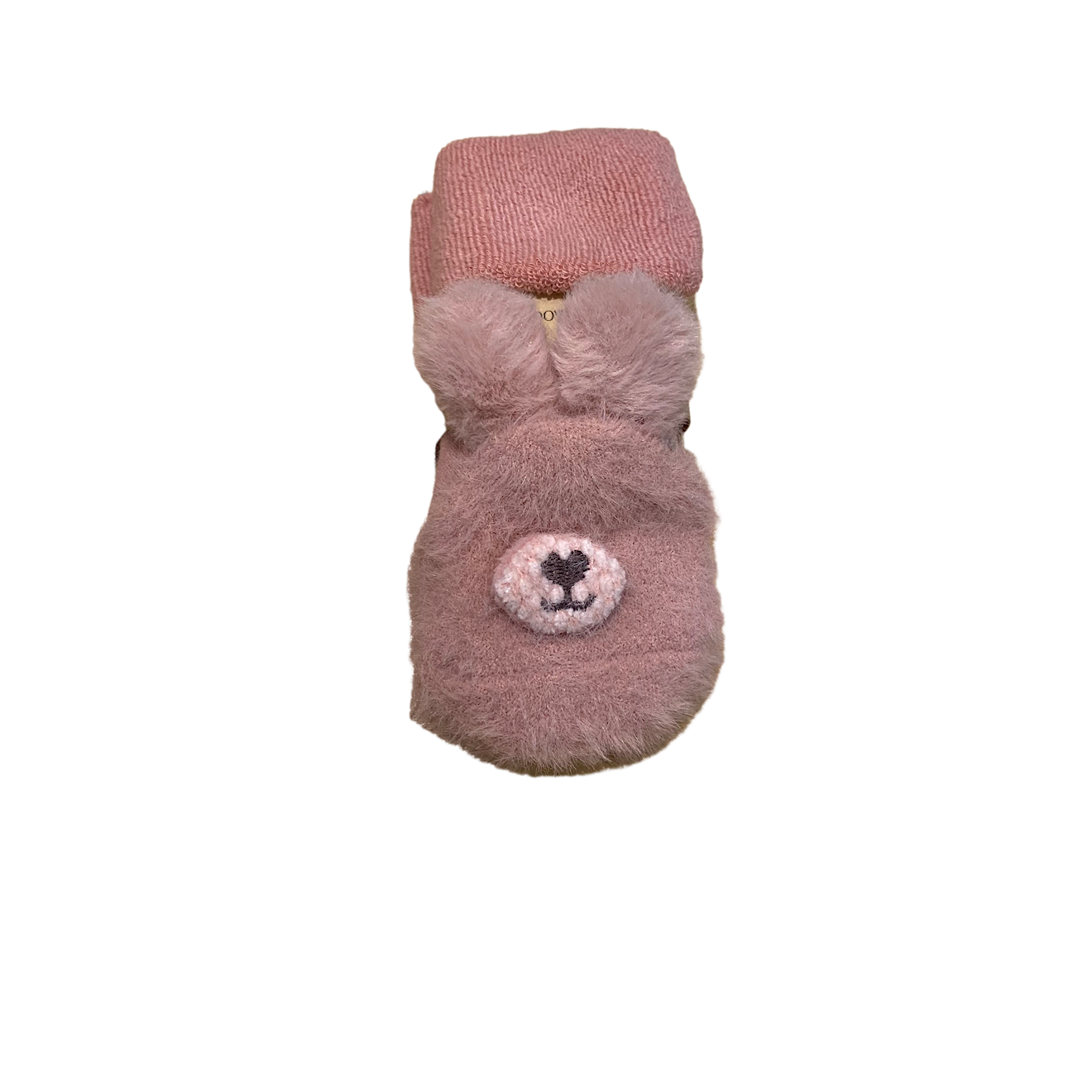 Baby Cotton Socks Pink Bear