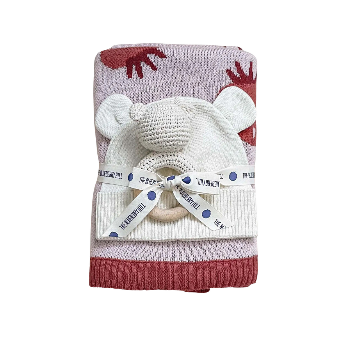 Strawberry Baby Blanket Gift Set