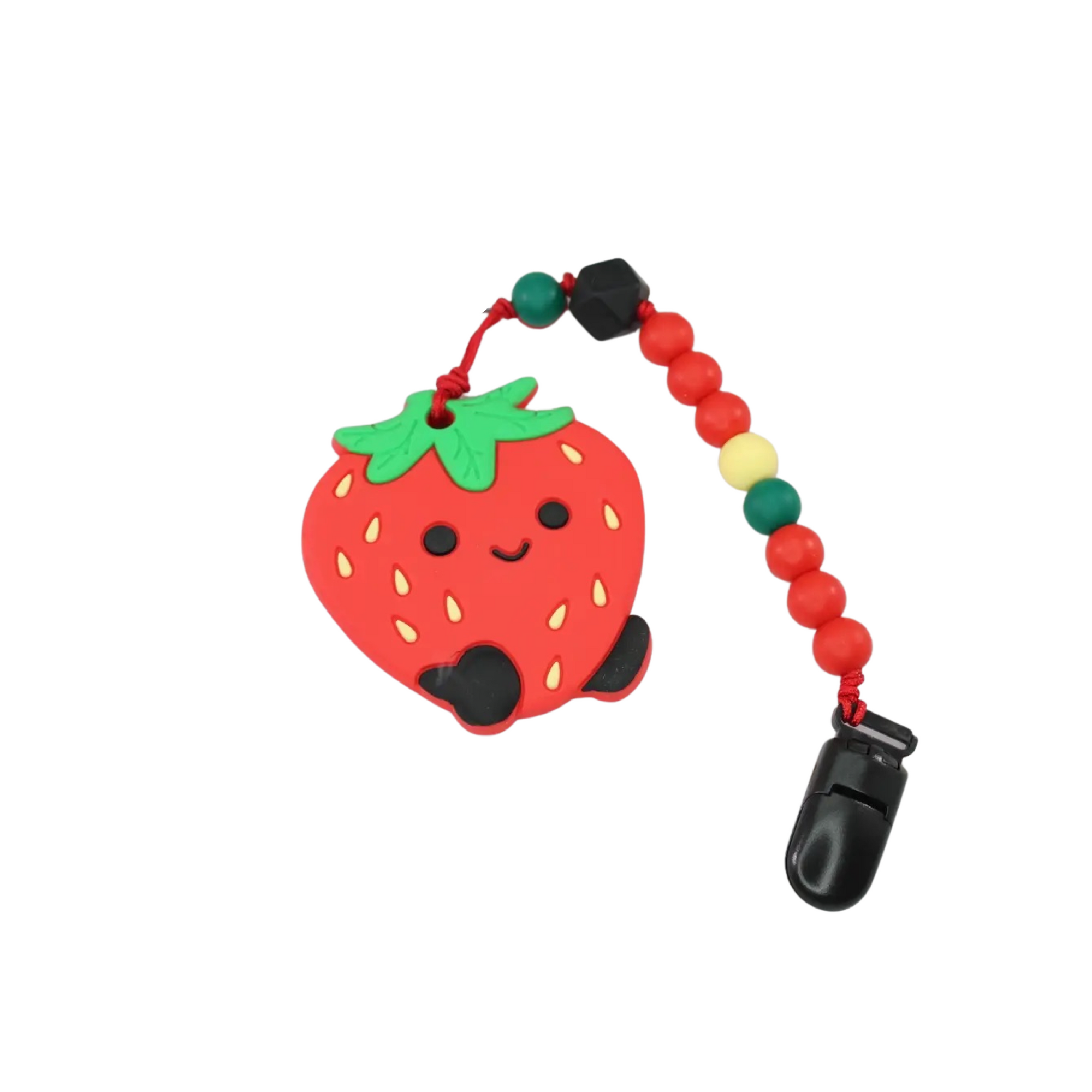 Strawberry Teether With Clip