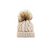 Natural Pom Beanie Hat