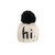 Hi Black Hand Knit Beanie Hat