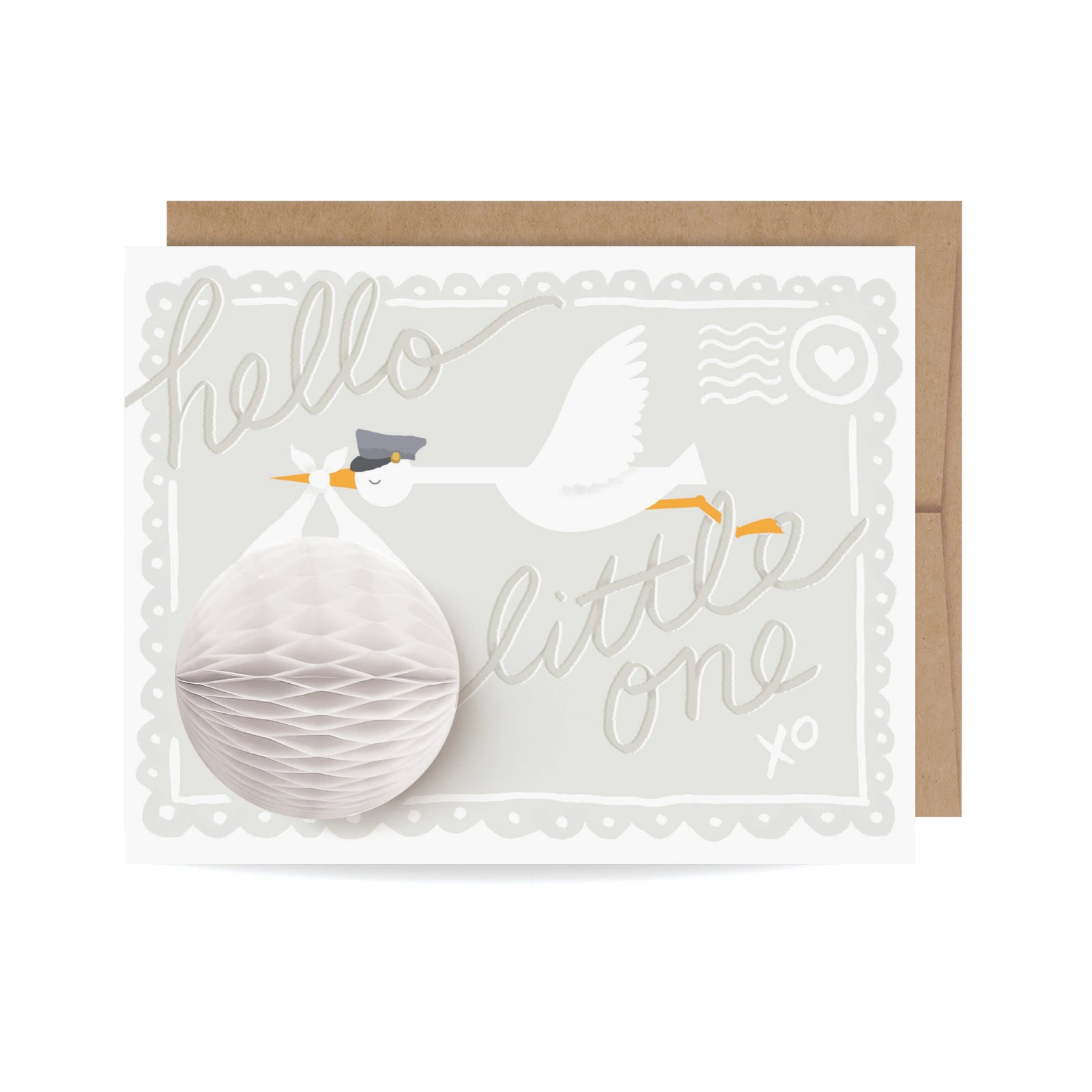 Baby Stork Pop-up Card