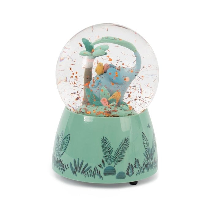 Bergamote The Elephant Snow Globe Music Box