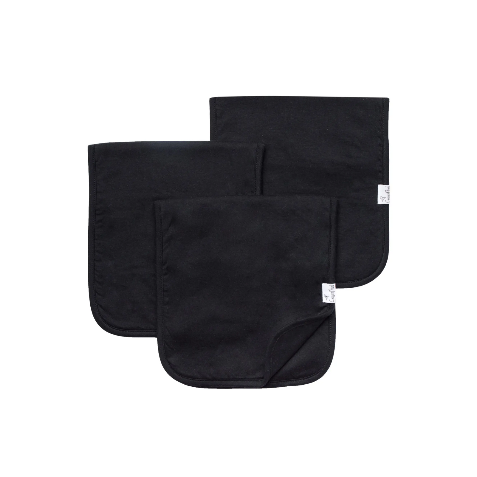 Black Basic Burp Cloth