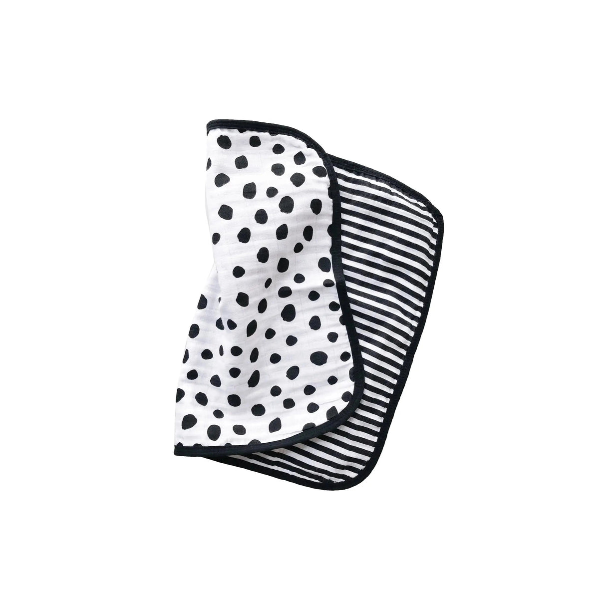 Black & White Reversible Organic Burp Cloths
