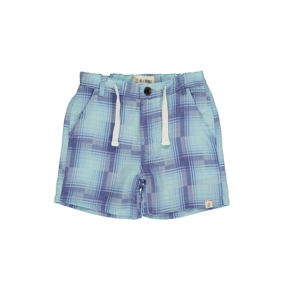 Blue Sky Plaid Crew Shorts