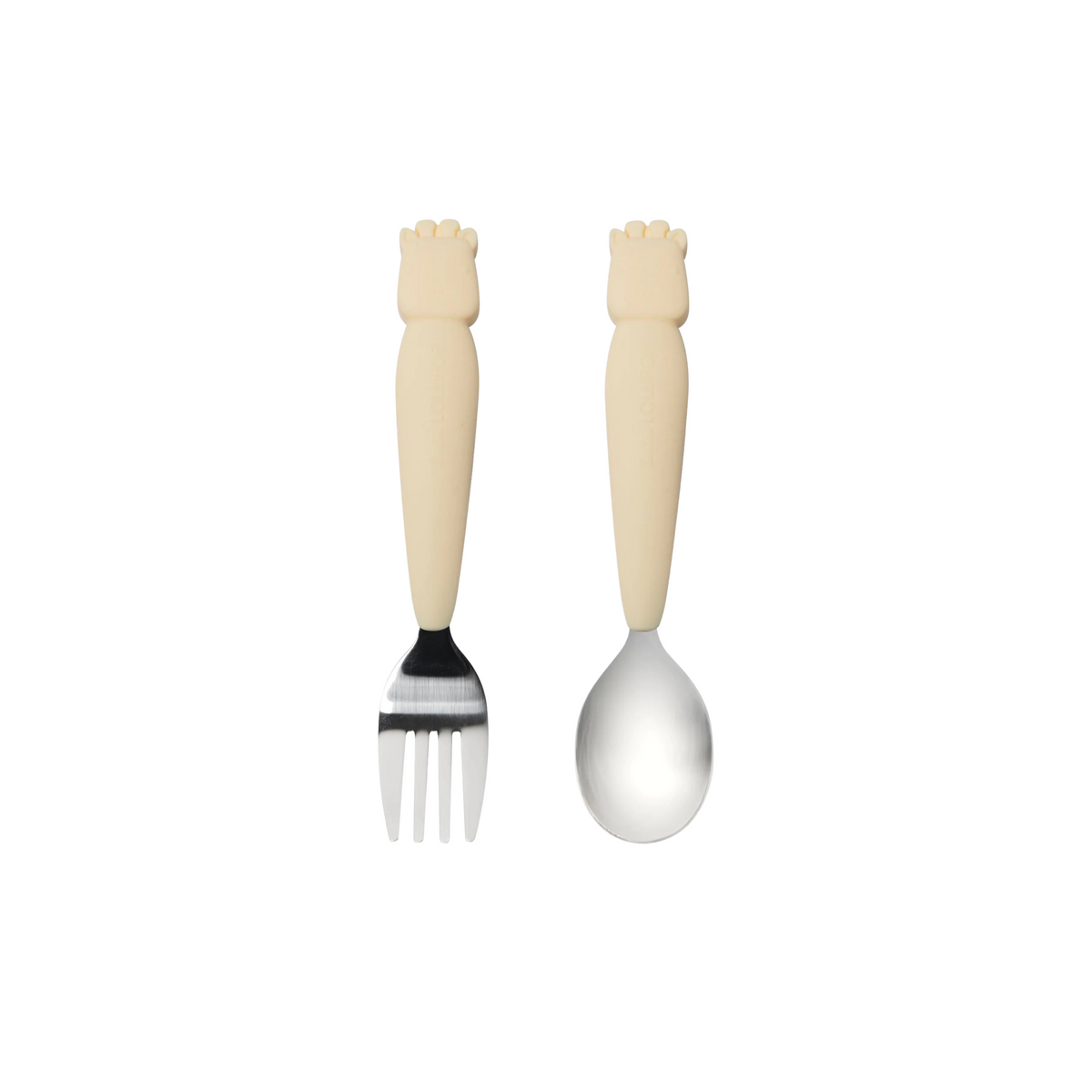 Born To Be Wild Silicone Kids Spoon + Fork Sets