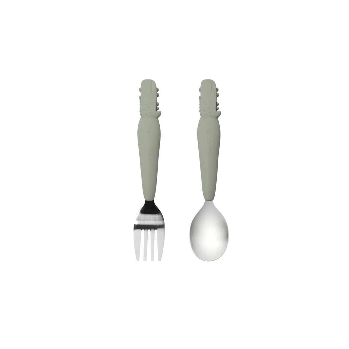 Born To Be Wild Silicone Kids Spoon + Fork Sets