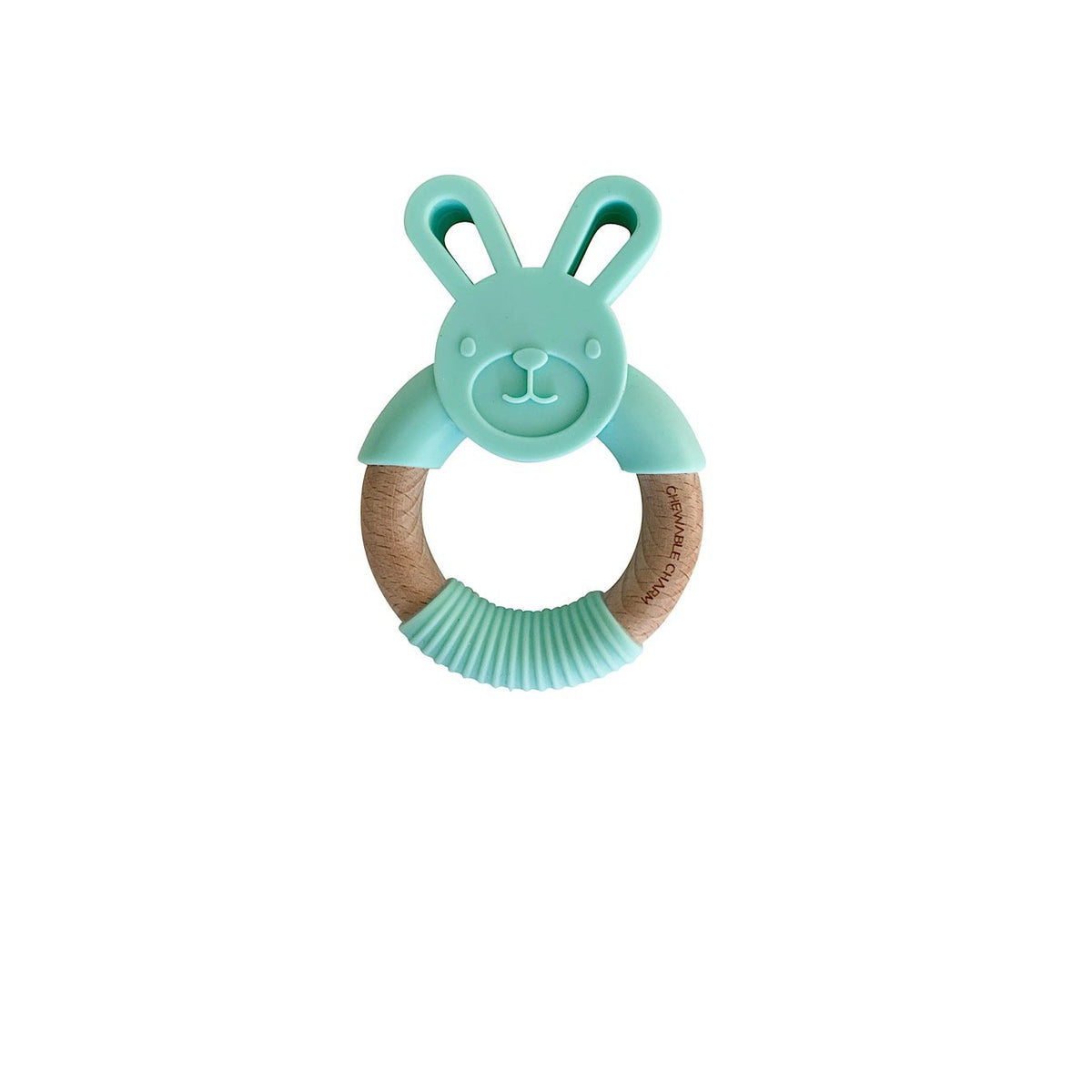 Bunny Silicone + Wood Teethers
