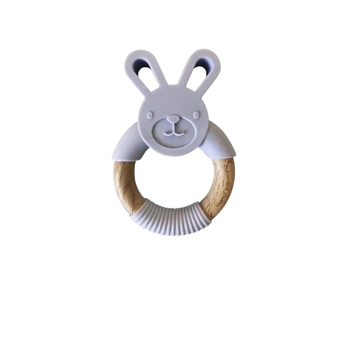 Bunny Silicone + Wood Teethers
