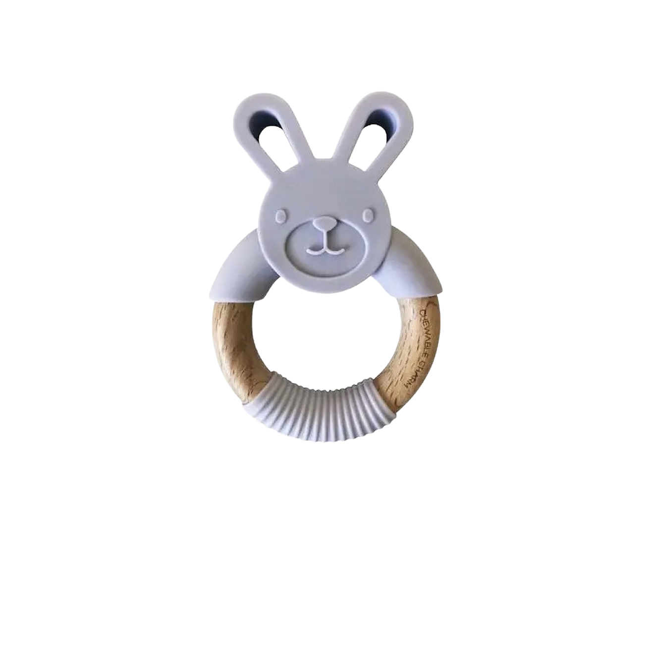 Bunny Silicone + Wood Teethers