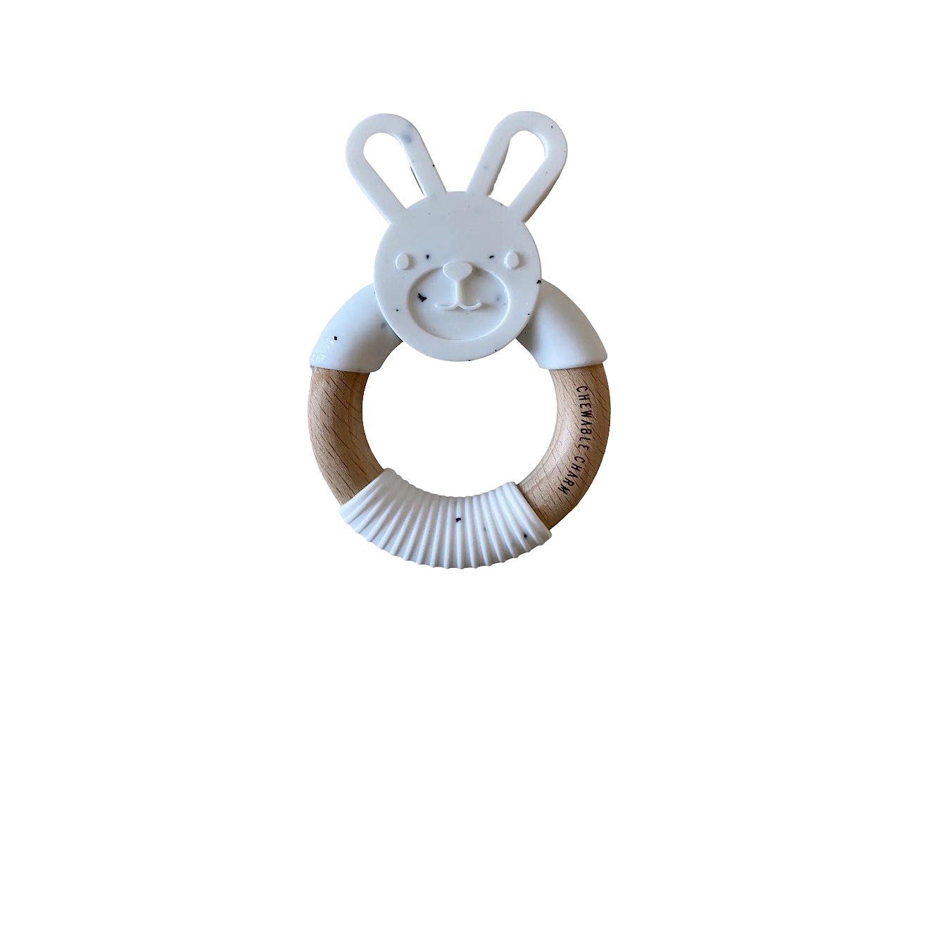 Bunny Silicone + Wood Teethers