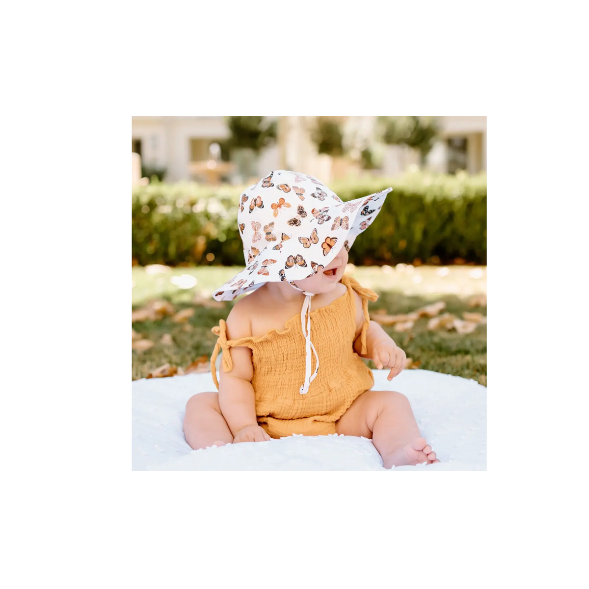 Butterfly Print Sunhat