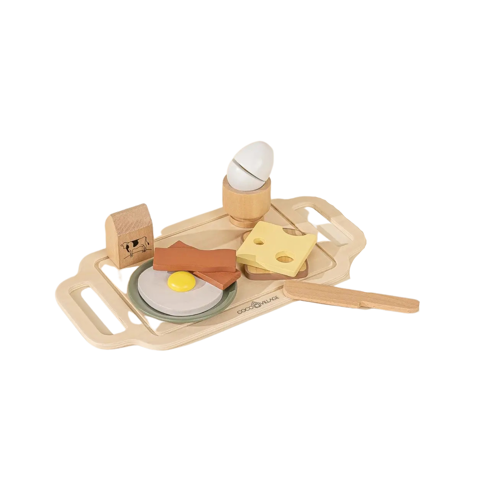 Wooden Breakfast Tray Playset