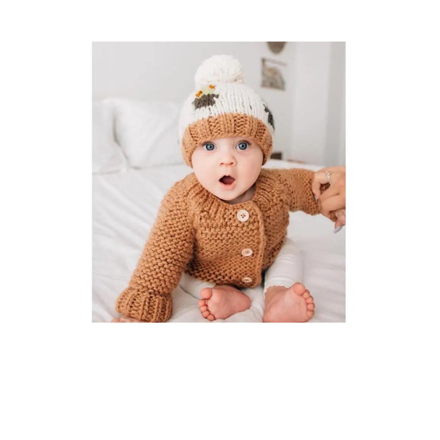 Cactus Knit Pom Beanie Hat