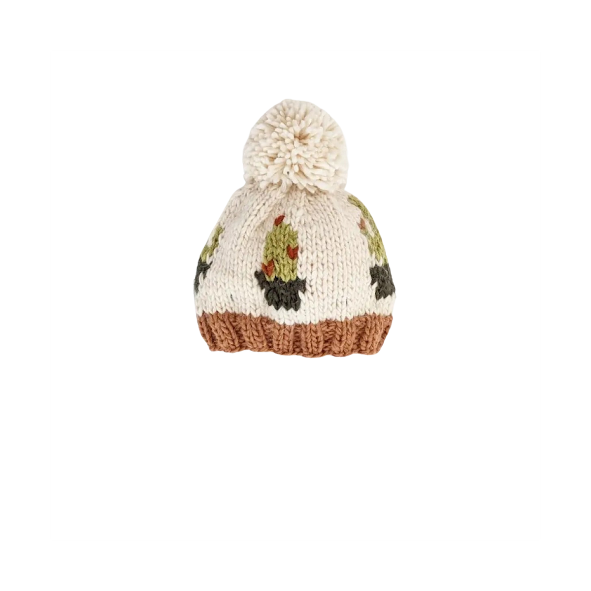 Cactus Knit Pom Beanie Hat