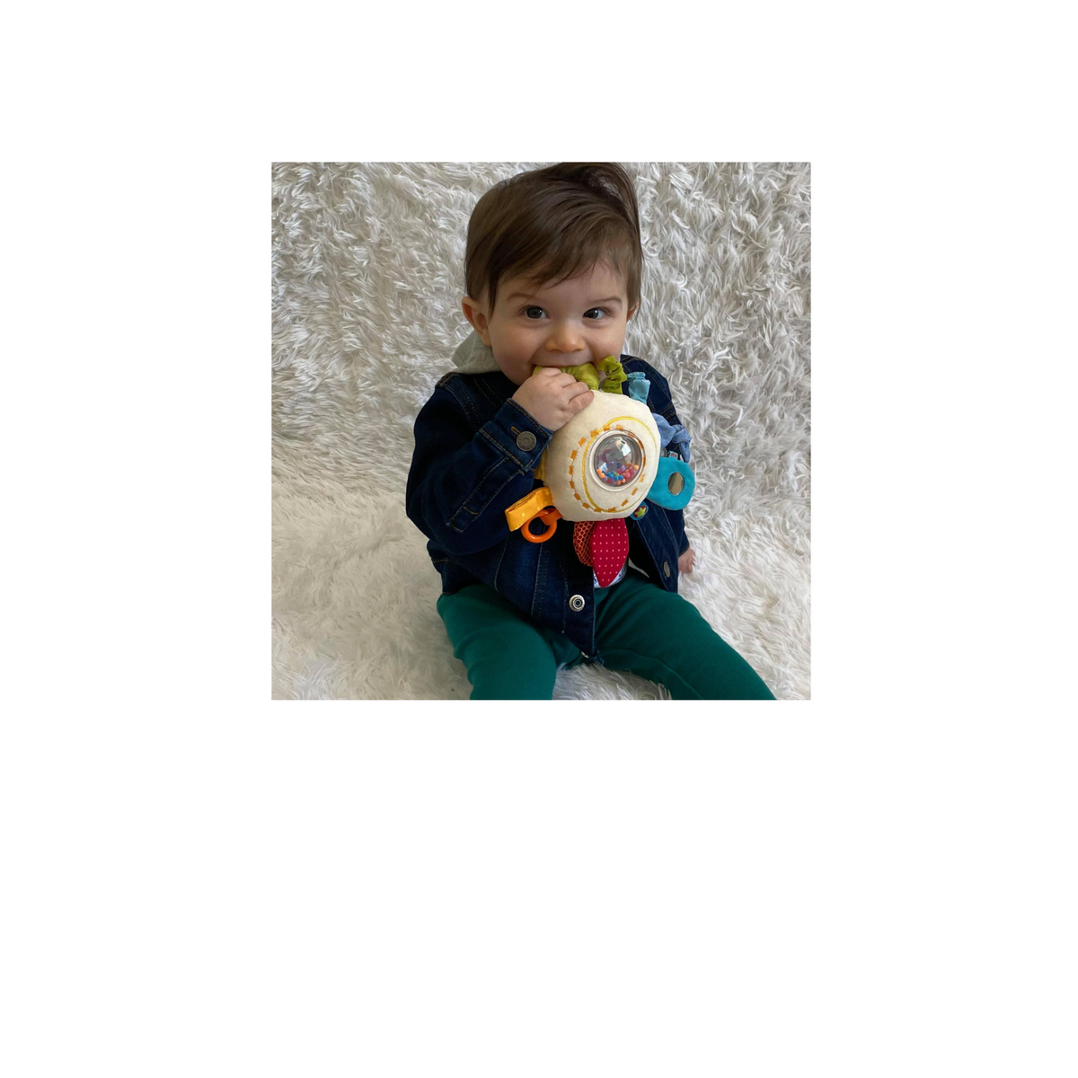 Cuddly Rainbow Activity Teether Toy