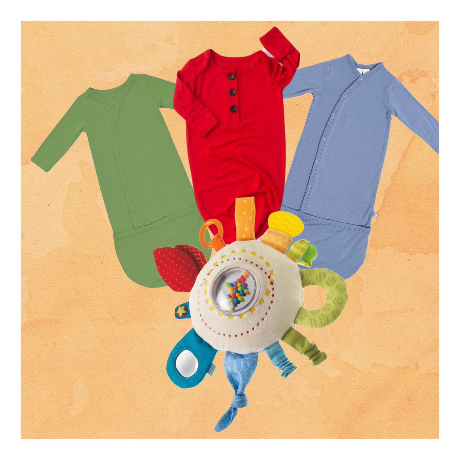 Cuddly Rainbow Activity Teether Toy