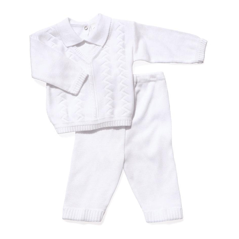 Christening Baptism Cotton Knit Outfit Baby Boy Tadpoles &amp; Tiddlers Akron Cleveland Bath Ohio