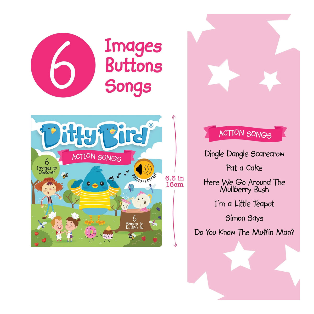 Ditty Bird Action Songs Book