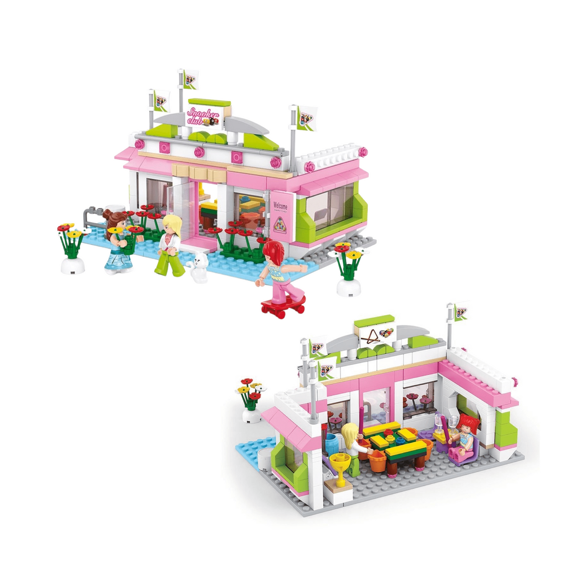 Dream Pool Hall Building Brick Kit