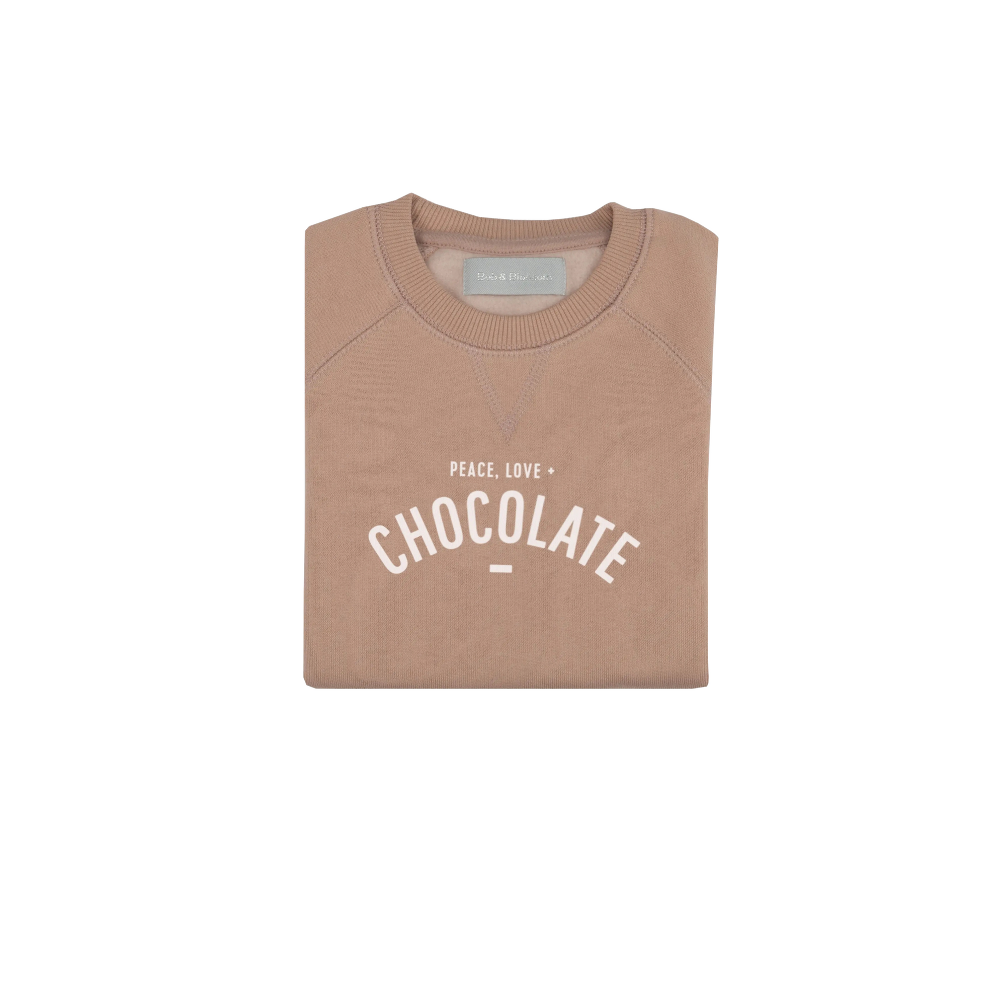 “Peace, Love, Chocolate” Milkshake Sweatshirt
