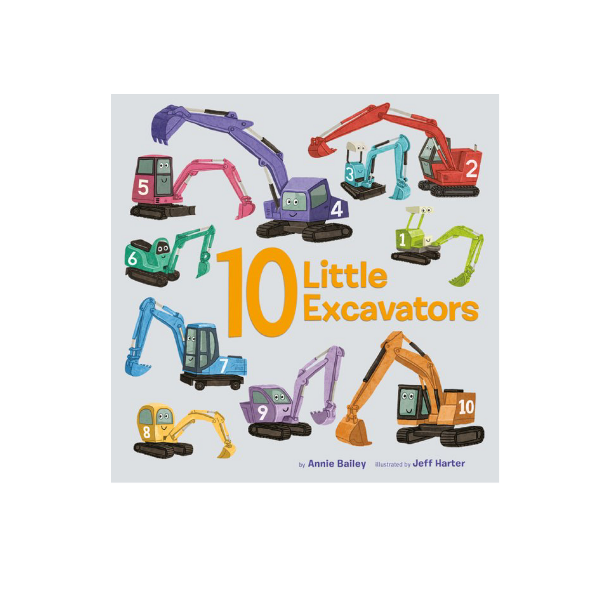 10 Little Excavators Board Book