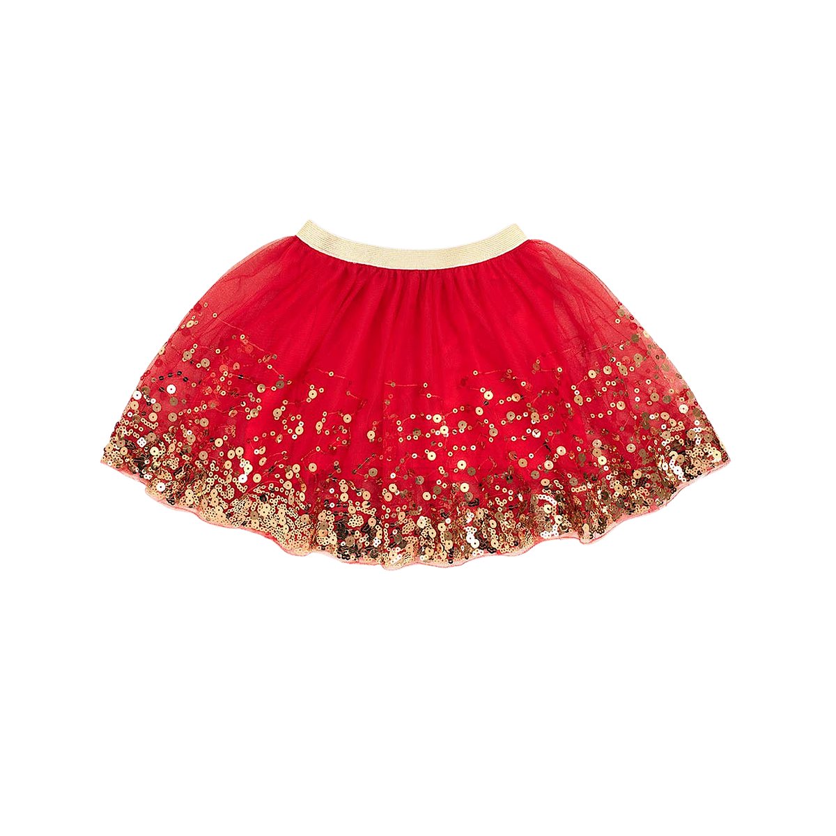 Red and Gold Sequined Tutu