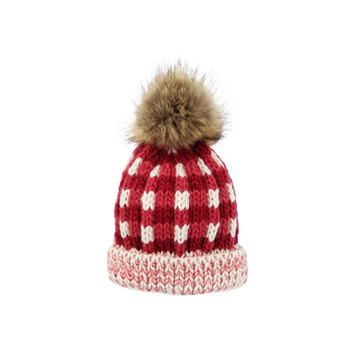 Festive Buffalo Pom Beanie