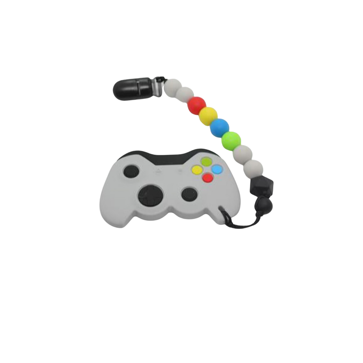 Game Controller Silicone Teether With Clip