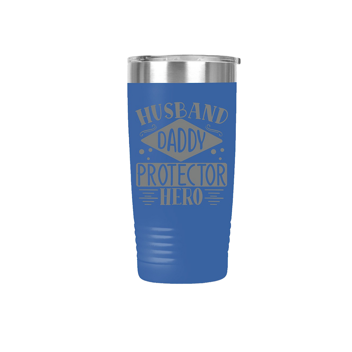 Husband Daddy Protector Hero Blue Tumbler