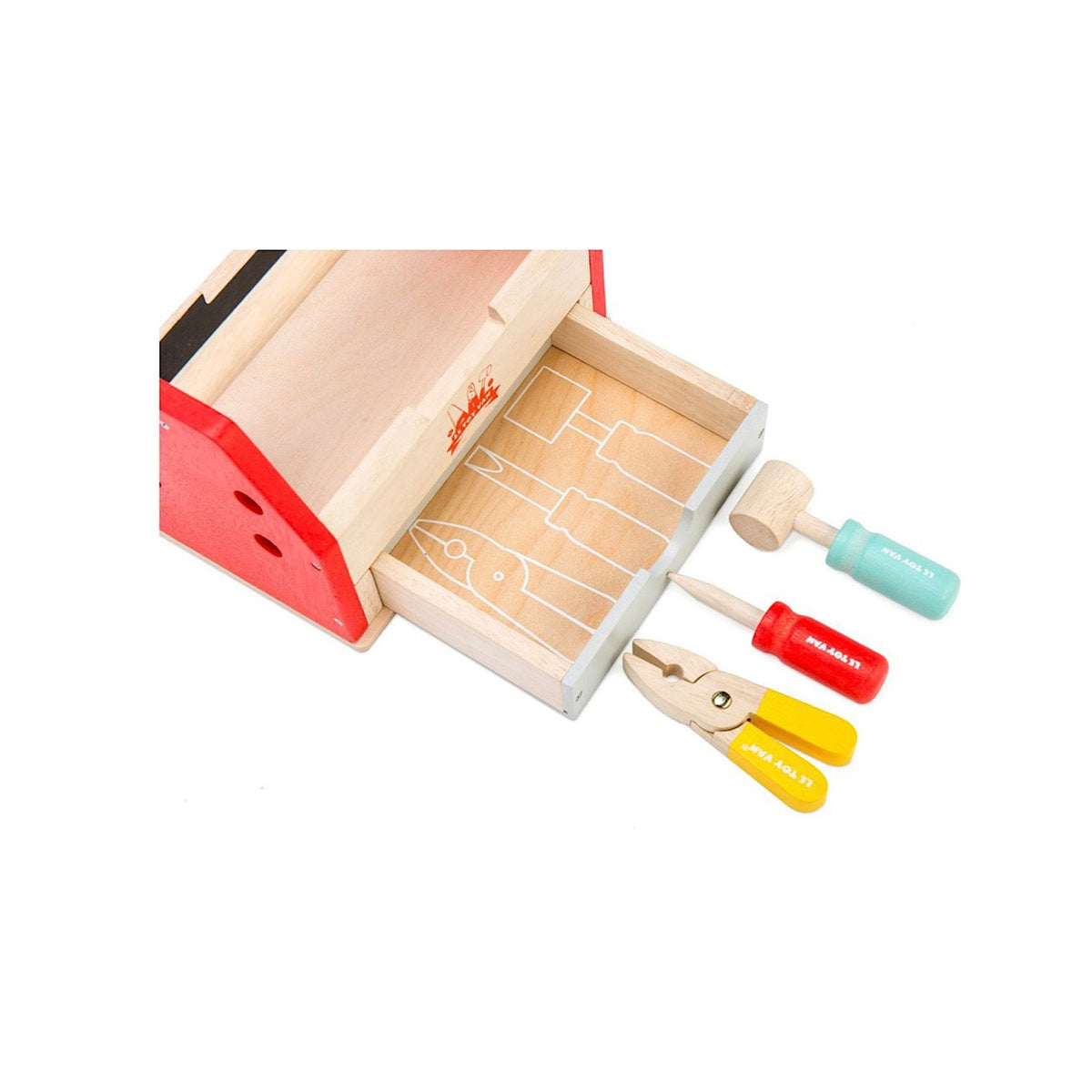 (LG) Wooden Tool Box Set