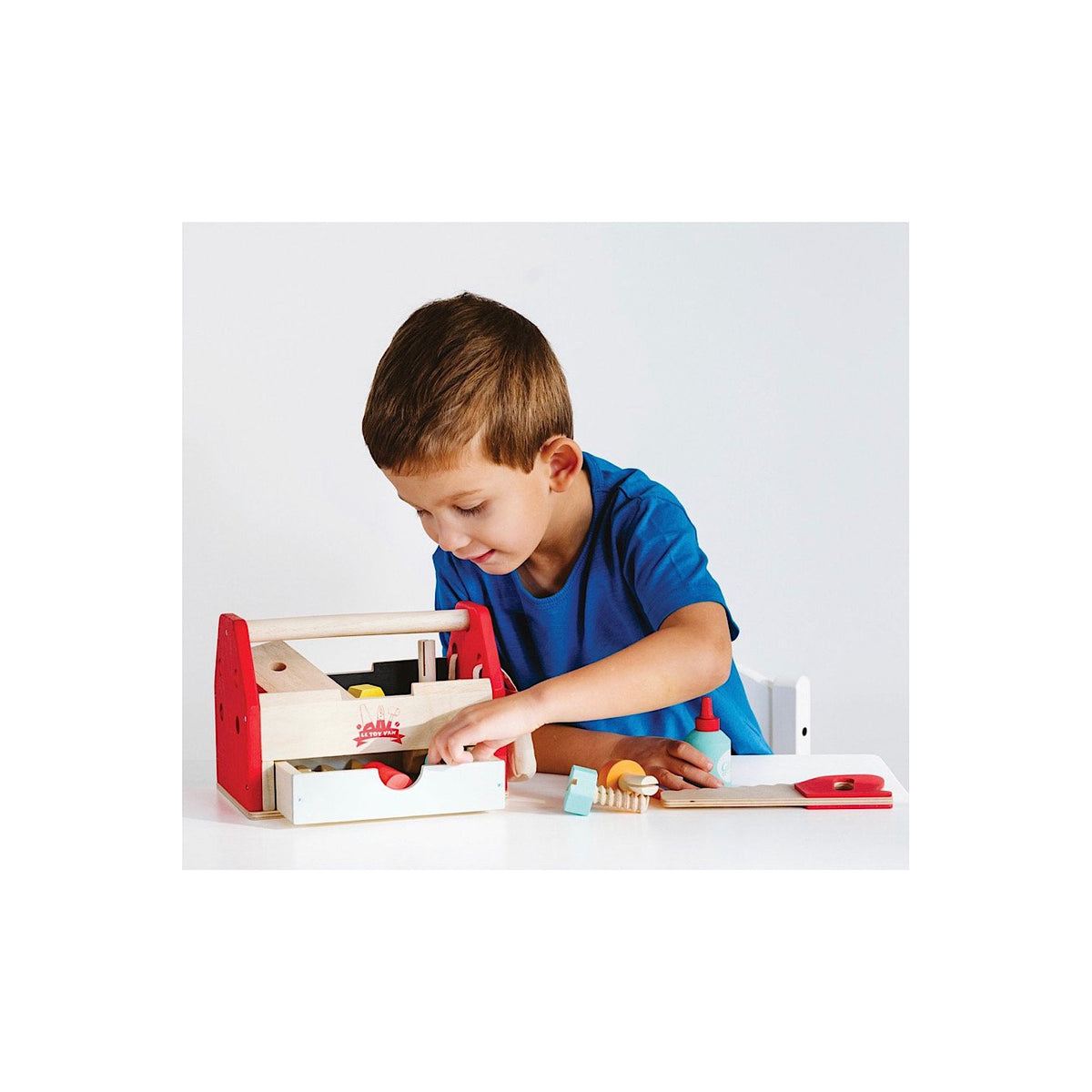 (LG) Wooden Tool Box Set