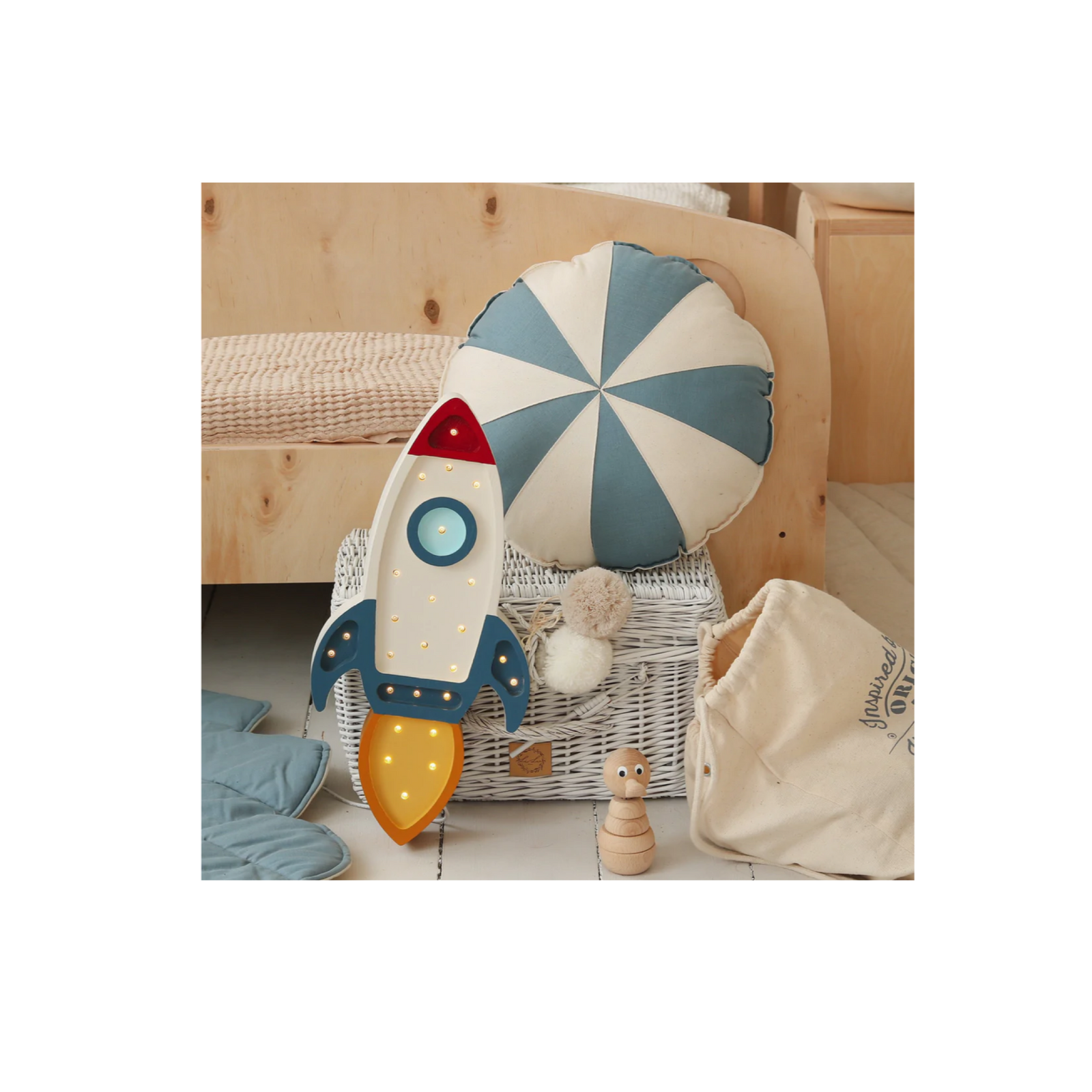 Little Lights Rocket Ship Night Light Lamp